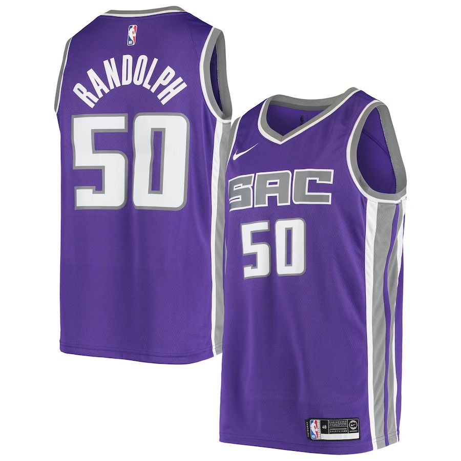 Men Sacramento Kings #50 Zach Randolph Nike Purple Swingman NBA Jersey->youth nba jersey->Youth Jersey